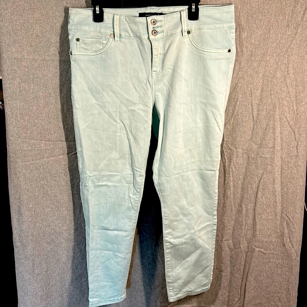 Torrid Aqua Colored Jeans